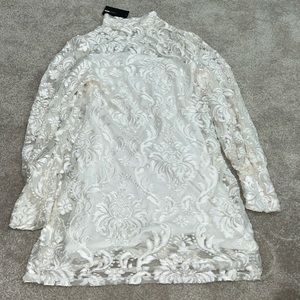Fashion Nova White Lace Dress